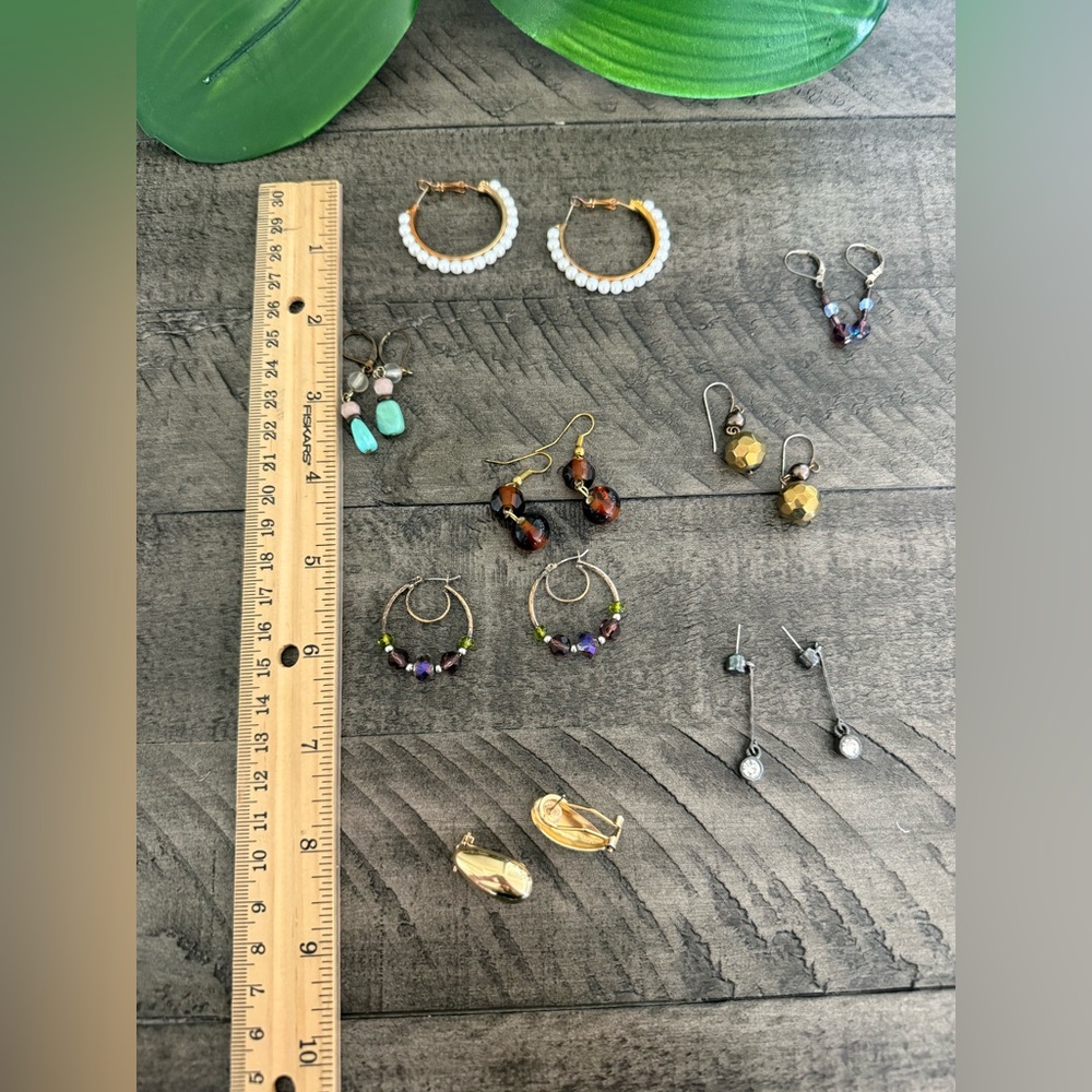 Hoop and Drop Earring bundle - Picture 3 of 10